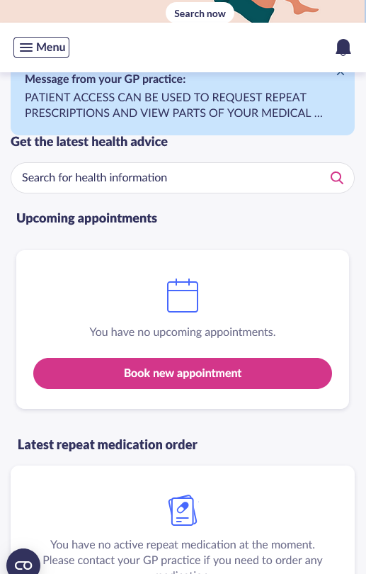 PATCHs Initial Page - Requests and Messages